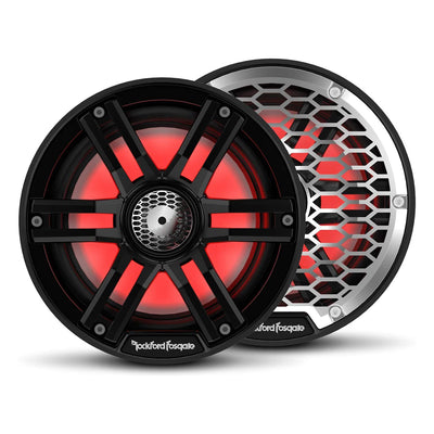 Rockford Fosgate Color Optix 6.5 Inch Marine 2 Way System, Black (2 Pack)