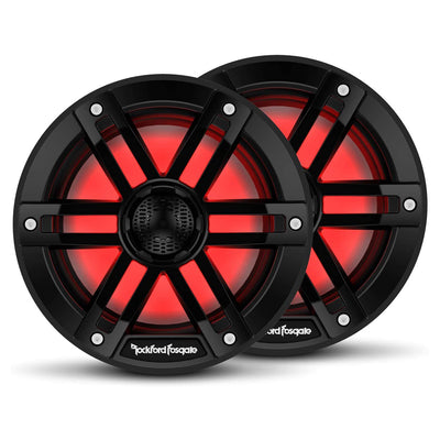 Rockford Fosgate Color Optix Marine 2-Way 6.5-Inch Speaker Set, Black (Used) - VMInnovations