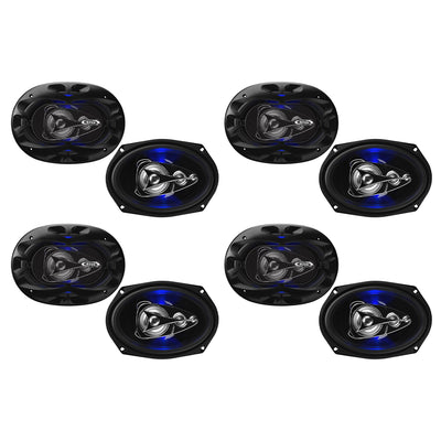 Boss BE694 Rage 4 Way 500W Full Range Mobile Audio/Video Speakers, Pair (4 Pack)