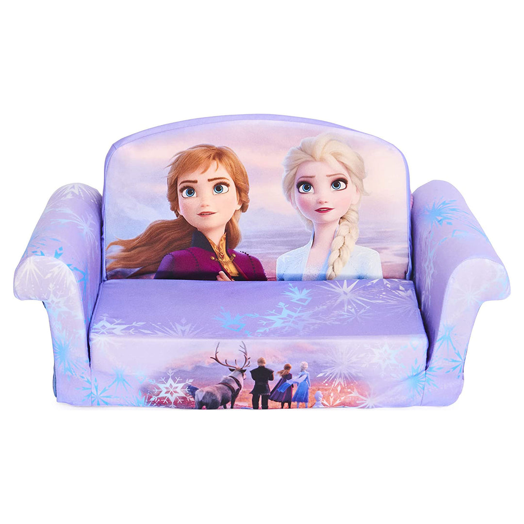 Marshmallow Furniture Kids 2-in-1 Flip Open Foam Compressed Sofa Bed, Frozen 2