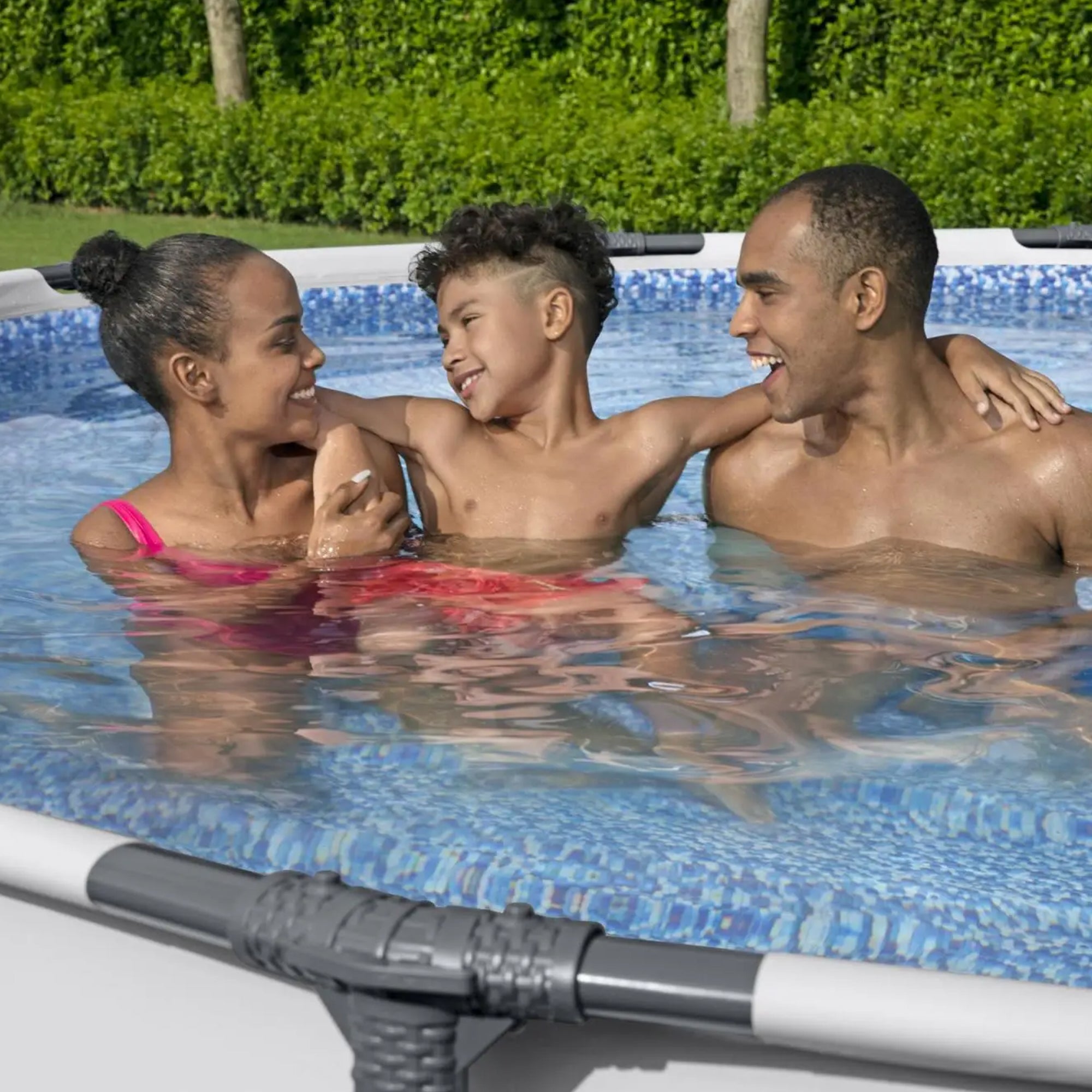 Bestway Round 14 Foot Steel Pro MAX Above Ground Pool w/ Filter Pump (For Parts)