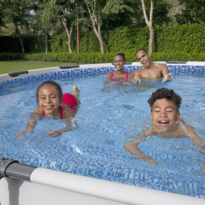 Bestway Round 14 Foot Steel Pro MAX Above Ground Pool w/ Filter Pump (For Parts)
