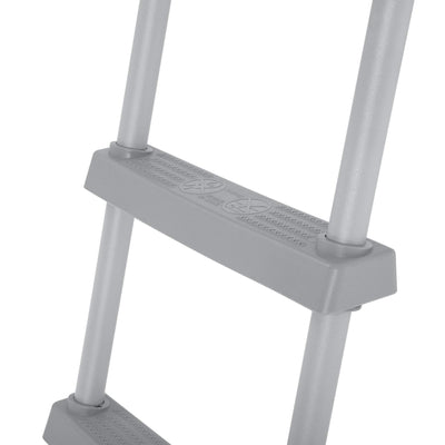 Bestway Pool Ladder for 42" or 48" Tall Pools, Metal Frame with Plastic Steps