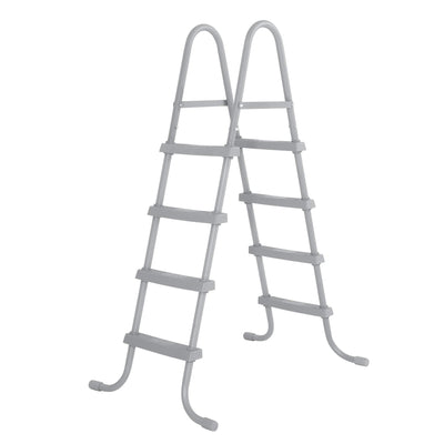 Bestway Pool Ladder for 42" or 48" Tall Pools, Metal Frame with Plastic Steps