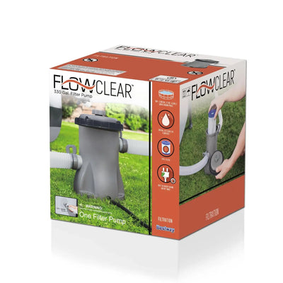 Bestway Flowclear 330 Gallon Above Ground Pool Pump with GFCI Plug (Open Box) - VMInnovations