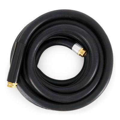 Apache 98108802 25 Foot Industrial Rubber Garden Hose w/ Brass Fittings (4 Pack)