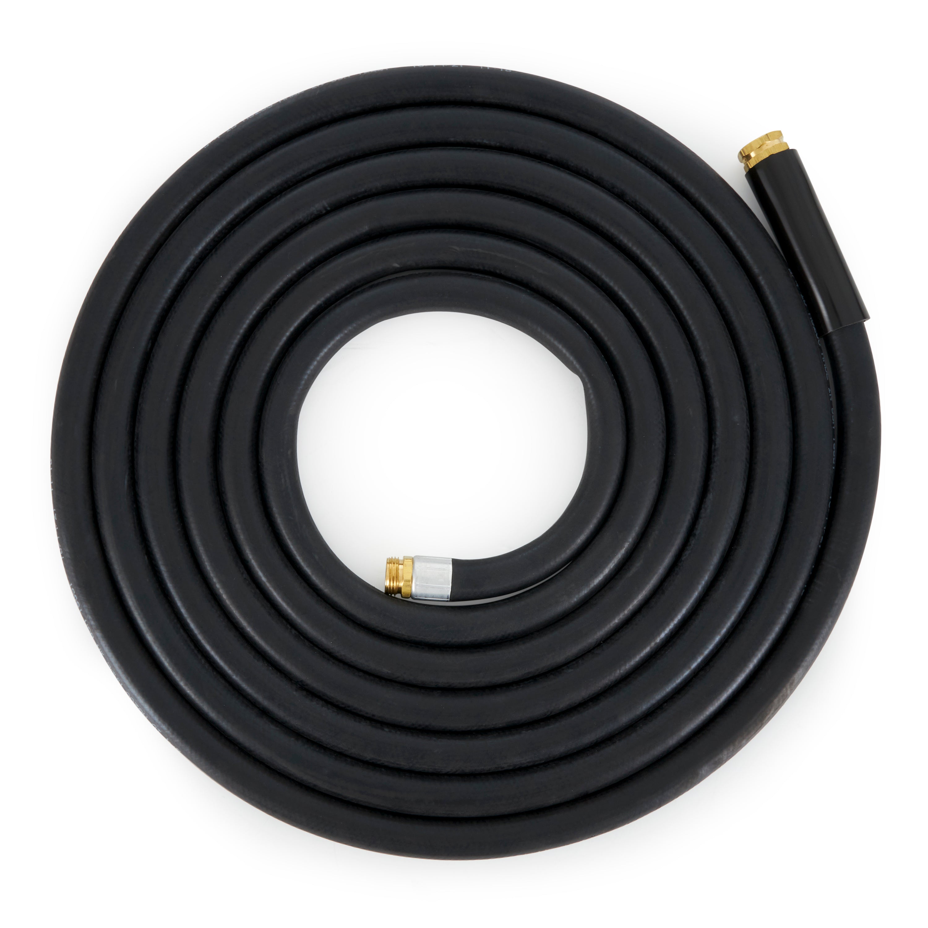 Apache 98108802 25 Foot Industrial Rubber Garden Hose w/ Brass Fittings (4 Pack)