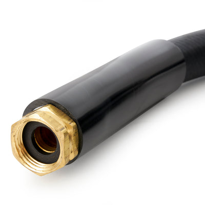 Apache 98108802 25 Foot Industrial Rubber Garden Hose w/ Brass Fittings (4 Pack)