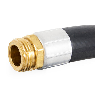 Apache 98108802 25 Foot Industrial Rubber Garden Hose w/ Brass Fittings (4 Pack)