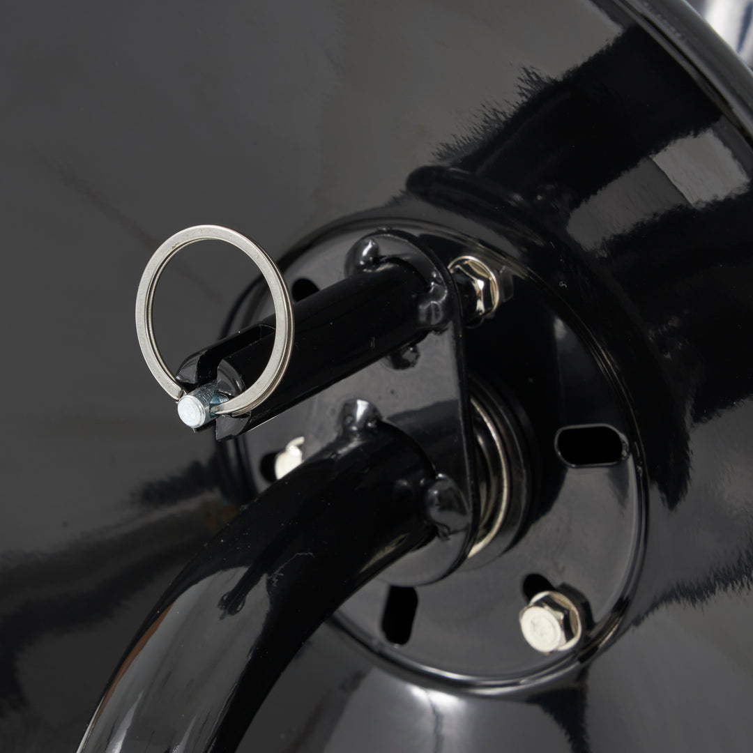 Apache Steel Pressure Washer Reel for 50 Foot Hose with Pump, Black (Open Box) - VMInnovations