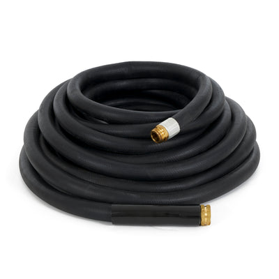 Apache 50 Foot Industrial Rubber Garden Water Hose with Brass Fittings (Used) - VMInnovations