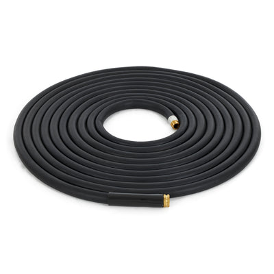 Apache 50 Foot Industrial Rubber Garden Water Hose with Brass Fittings (Used)