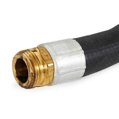 Apache 50 Foot Industrial Rubber Garden Water Hose with Brass Fittings (Used) - VMInnovations
