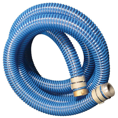 Apache 98106501 2 Inch Diameter 20 Foot PVC Flexible Pool Hose, Blue (2 Pack)