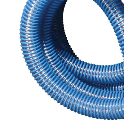 Apache 2 Inch Diameter 20 Foot Long 58 psi PVC Flexible Pool Hose, Blue (Used) - VMInnovations