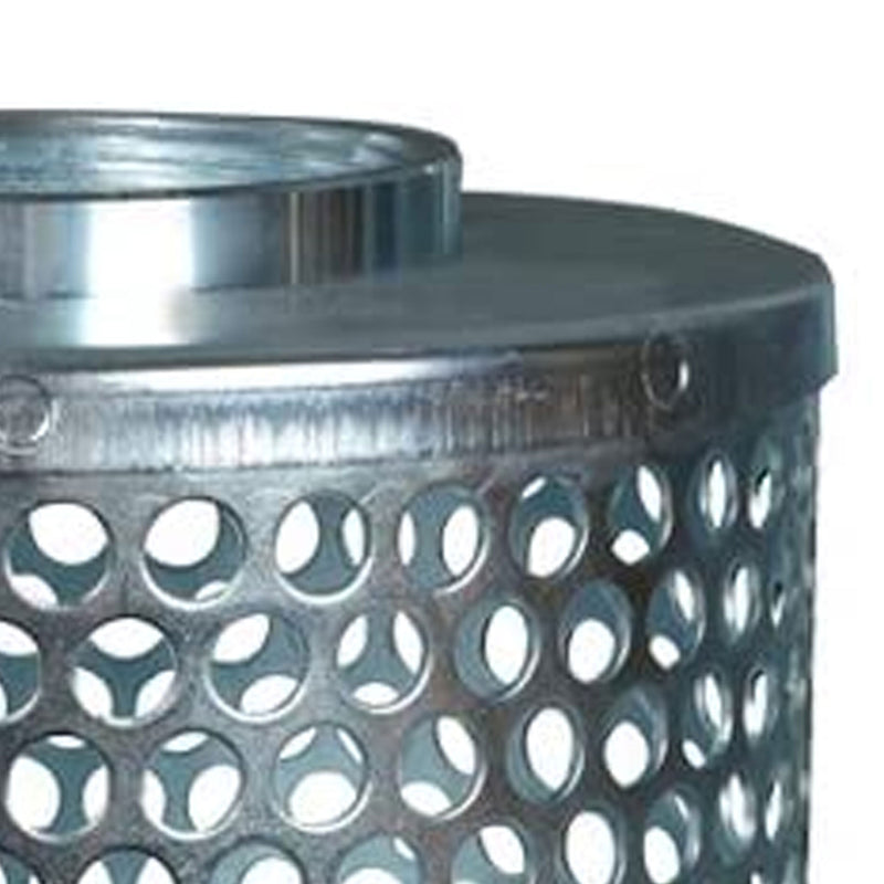 Apache Round-Hole Rust-Resistant Plated Steel Suction Strainer, Silver(Open Box)