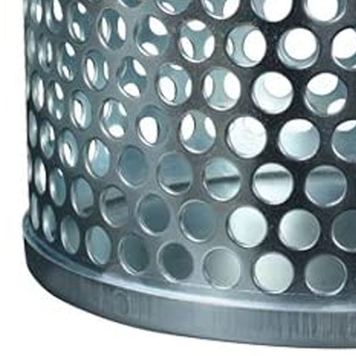 Apache 70001500 Round-Hole Rust-Resistant Plated Steel Suction Strainer, Silver