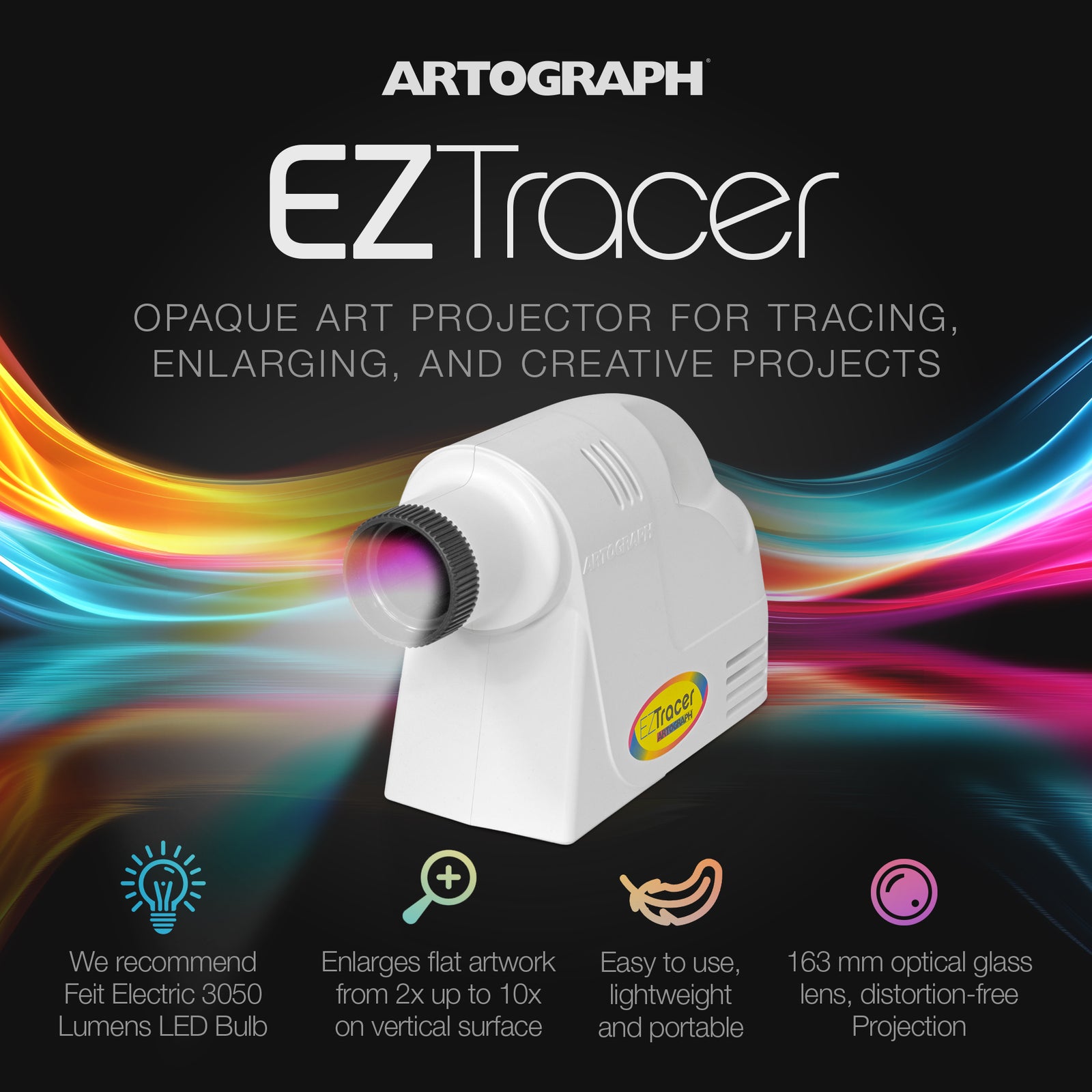 Artograph EZ Tracer Portable 15W LED Art Projector w/163mm Len(Open Box)(2 Pack) - VMInnovations