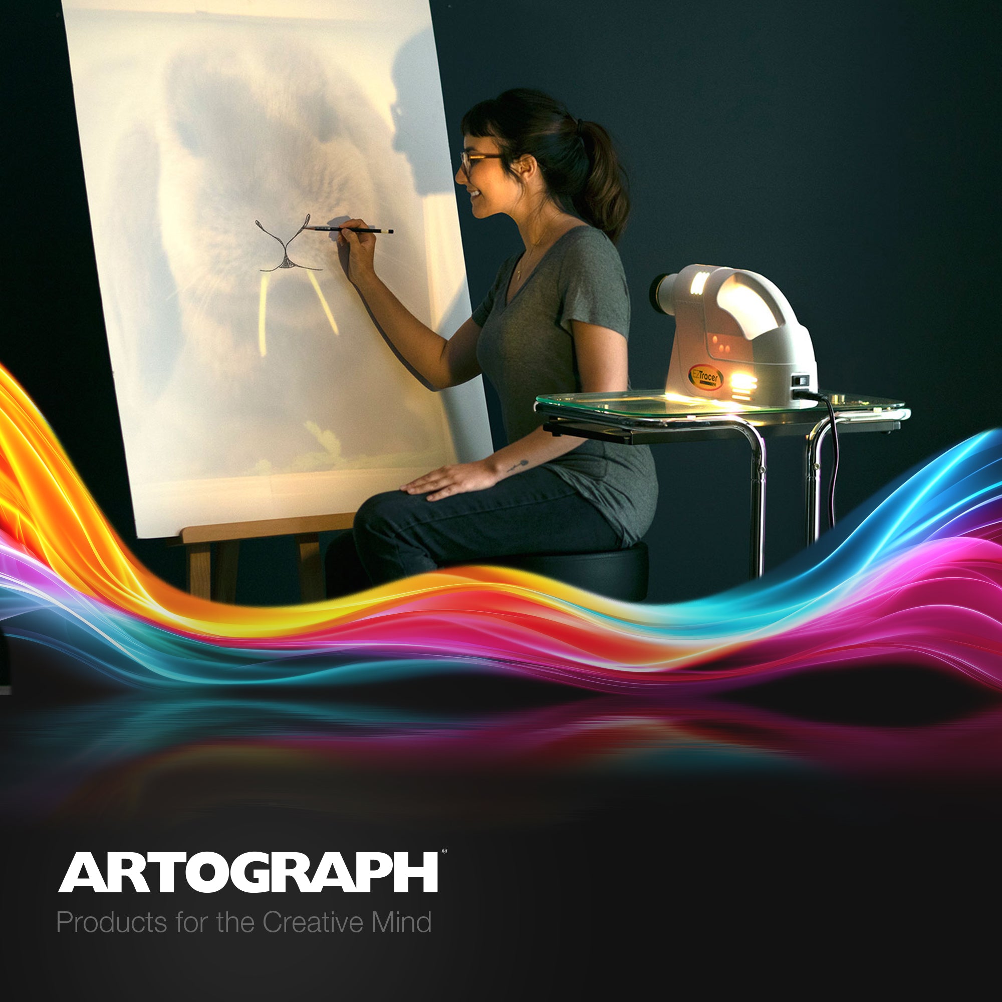 Artograph EZ Tracer Portable 15W LED Art Projector w/163mm Len(Open Box)(2 Pack)