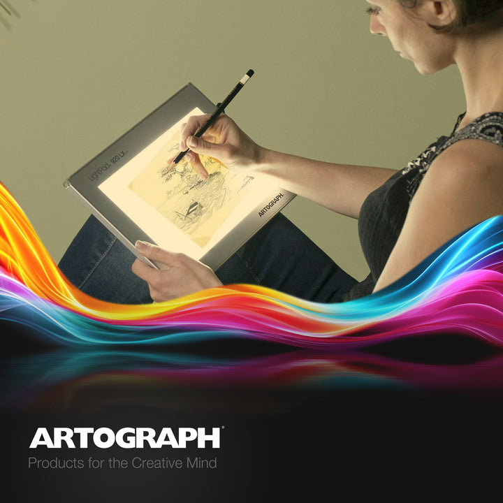 Artograph LightPad 920 LX, 9" x 6" Dimmable LED Light Box for Drawing & Tracing
