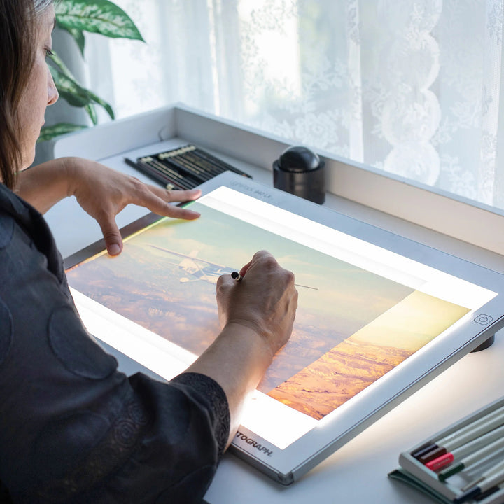Artograph LightPad 940 LX 17" x 12" Dimmable LED Light Box for Drawing & Tracing - VMInnovations