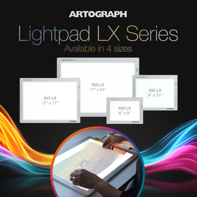 Artograph LightPad 930 LX, 12" x 9" Dimmable LED Light Box for Drawing & Tracing - VMInnovations