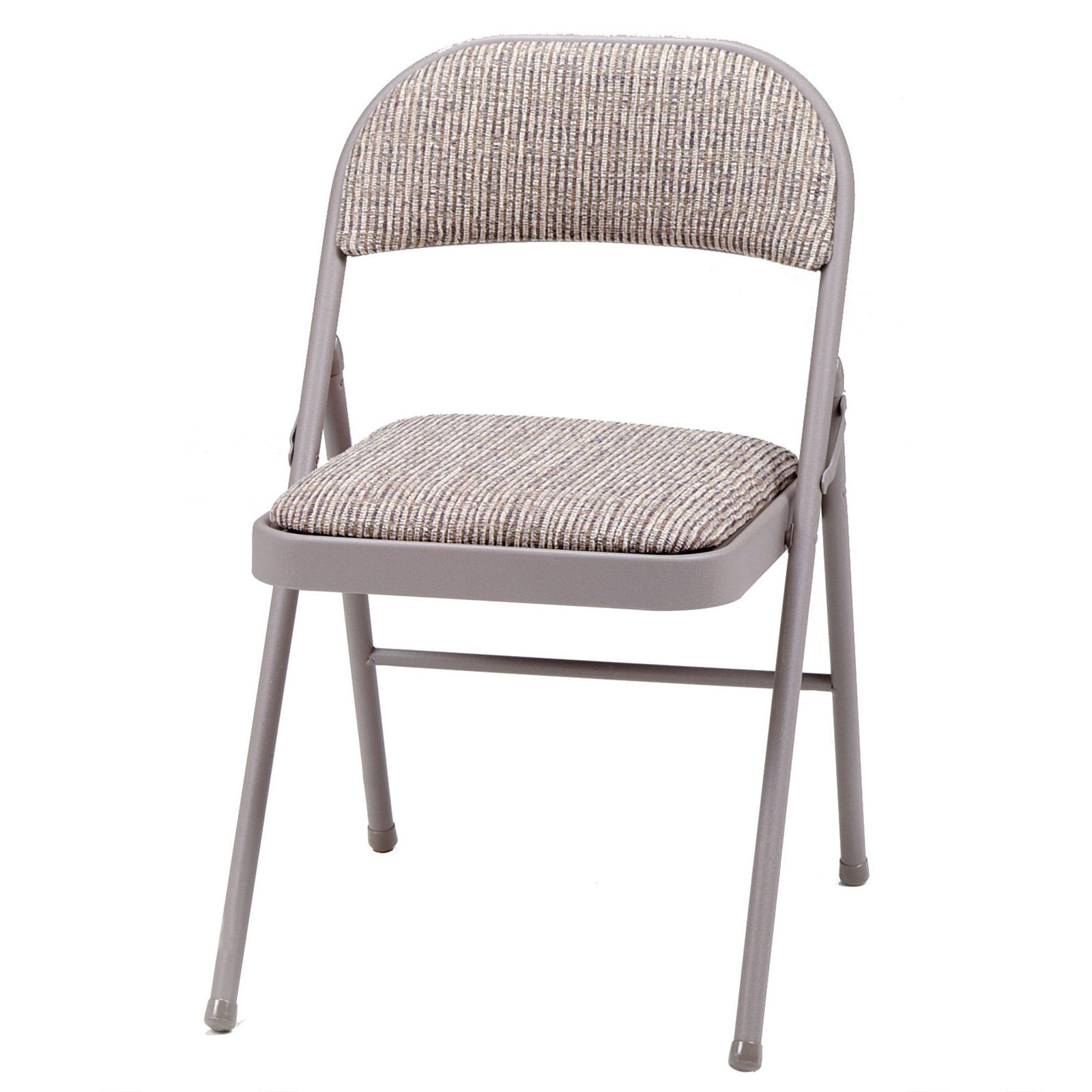 MECO Sudden Deluxe Metal Fabric Padded Folding Chair, Gray (4 Pack) (For Parts) - VMInnovations