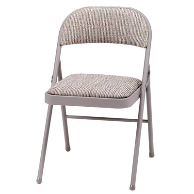 MECO Sudden Comfort Deluxe Metal Fabric Padded Folding Chair (4 Pack)(Used) - VMInnovations