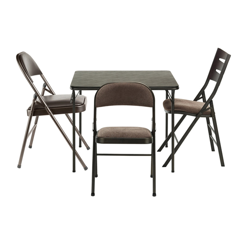MECO Sudden Comfort 34 x 34 Inch Square Metal Folding Dining Card Table (Used)