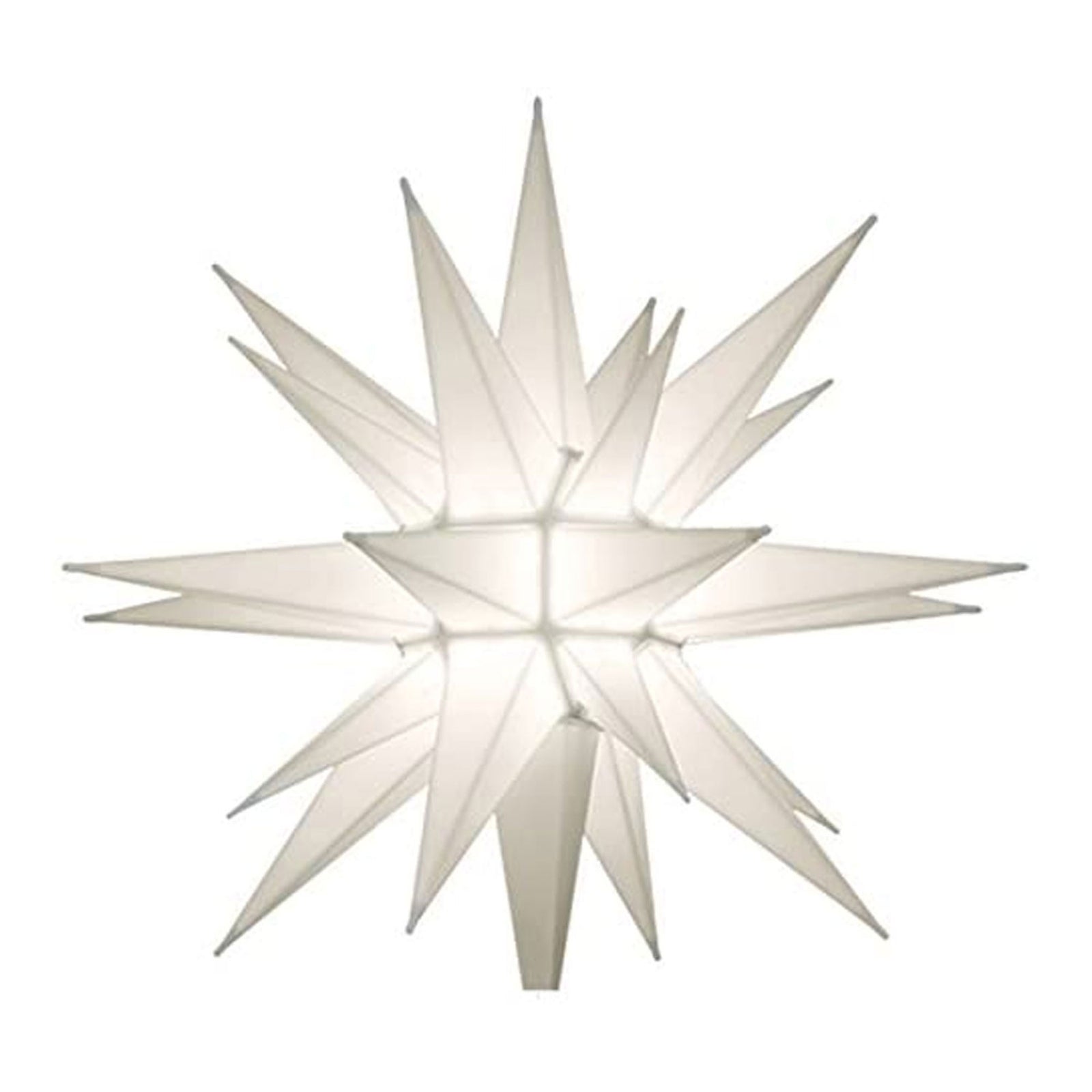 Keystone Holiday 12 Inch Prelit LED Holiday Star Tree Topper, White (Open Box) - VMInnovations