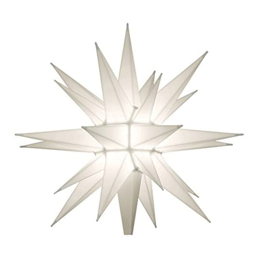 Keystone Holiday 12 Inch Prelit LED Christmas Star Tree Topper, White (Used)