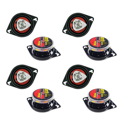 BOSS CH3220 3.5" 2-Way 140W Car Audio Coaxial Speakers Stereo Red PAIR (4 Pack)
