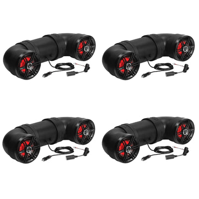 Soundstorm BTB6L 6.5 Inch 450W Bluetooth AmpMarine UTV ATV Speaker (4 Pack)