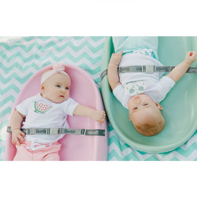 Bumbo Baby Infant Soft Foam Comfortable Changing Pad with Restrain Belt, Pink (Used)