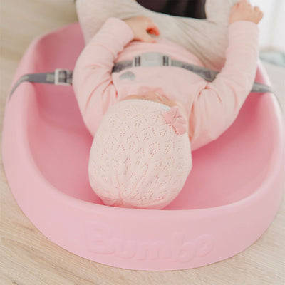 Bumbo Diaper Changing Pad, Contoured Support Baby Changing Mat, Pink (Open Box)