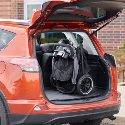 Evenflo Folio3 Stroller Jogger Travel System w/ LiteMax 35 Car Seat, Avenue Gray