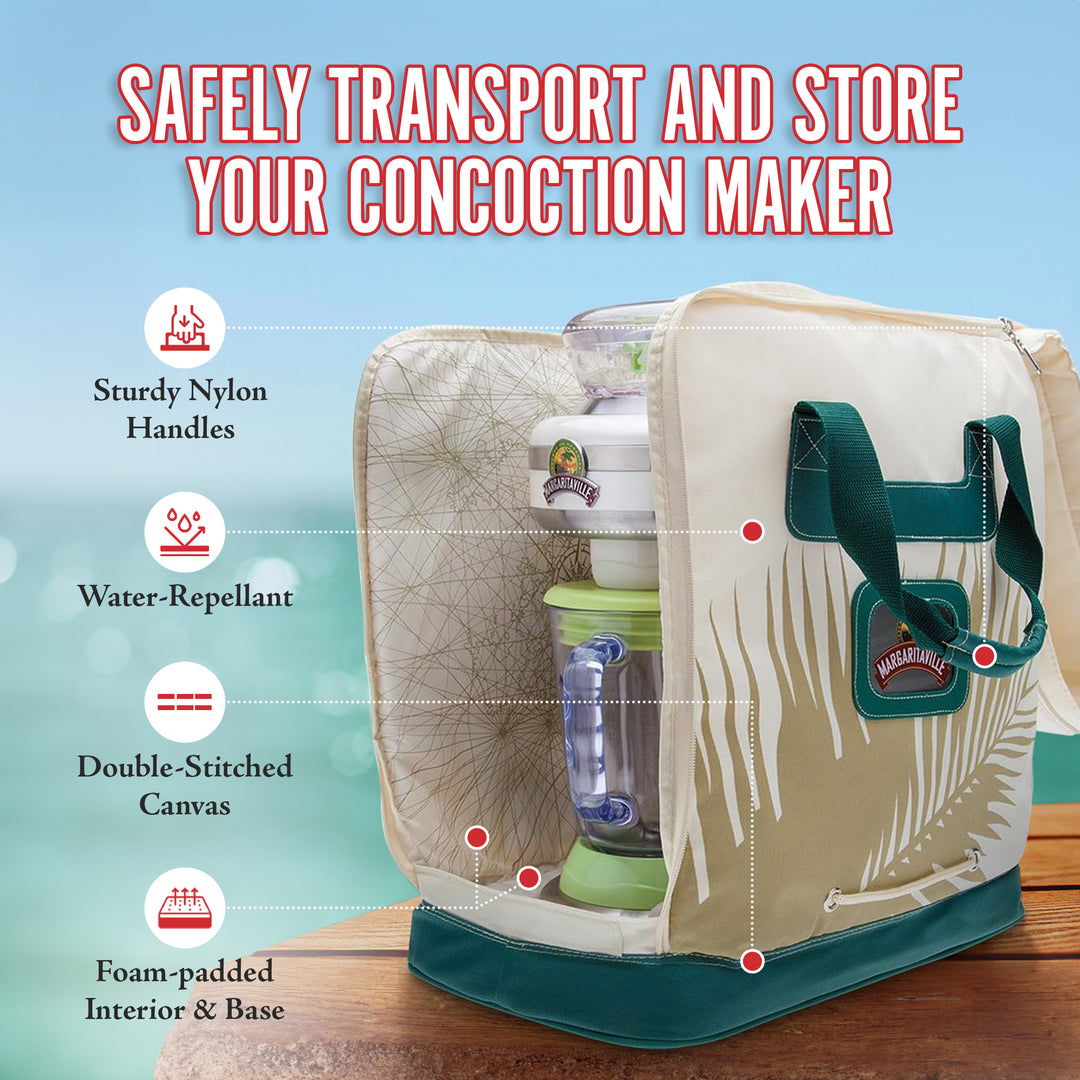 Margaritaville Water Repellant Foam Padded Concoction Maker Travel Bag(Open Box) - VMInnovations