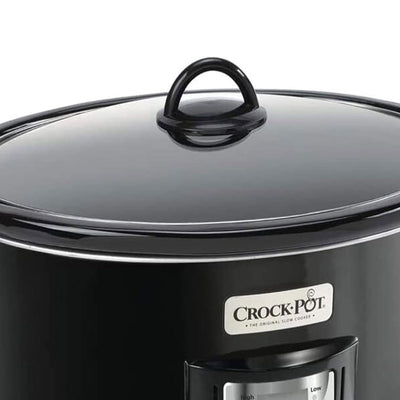 Crock-Pot 4 Quart Digital Count Down Food Slow Cooker Kitchen Appliance, Black