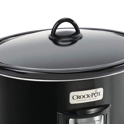 Crock-Pot 4 Qt Digital Count Down Food Slow Cooker Appliance, Black (Used)