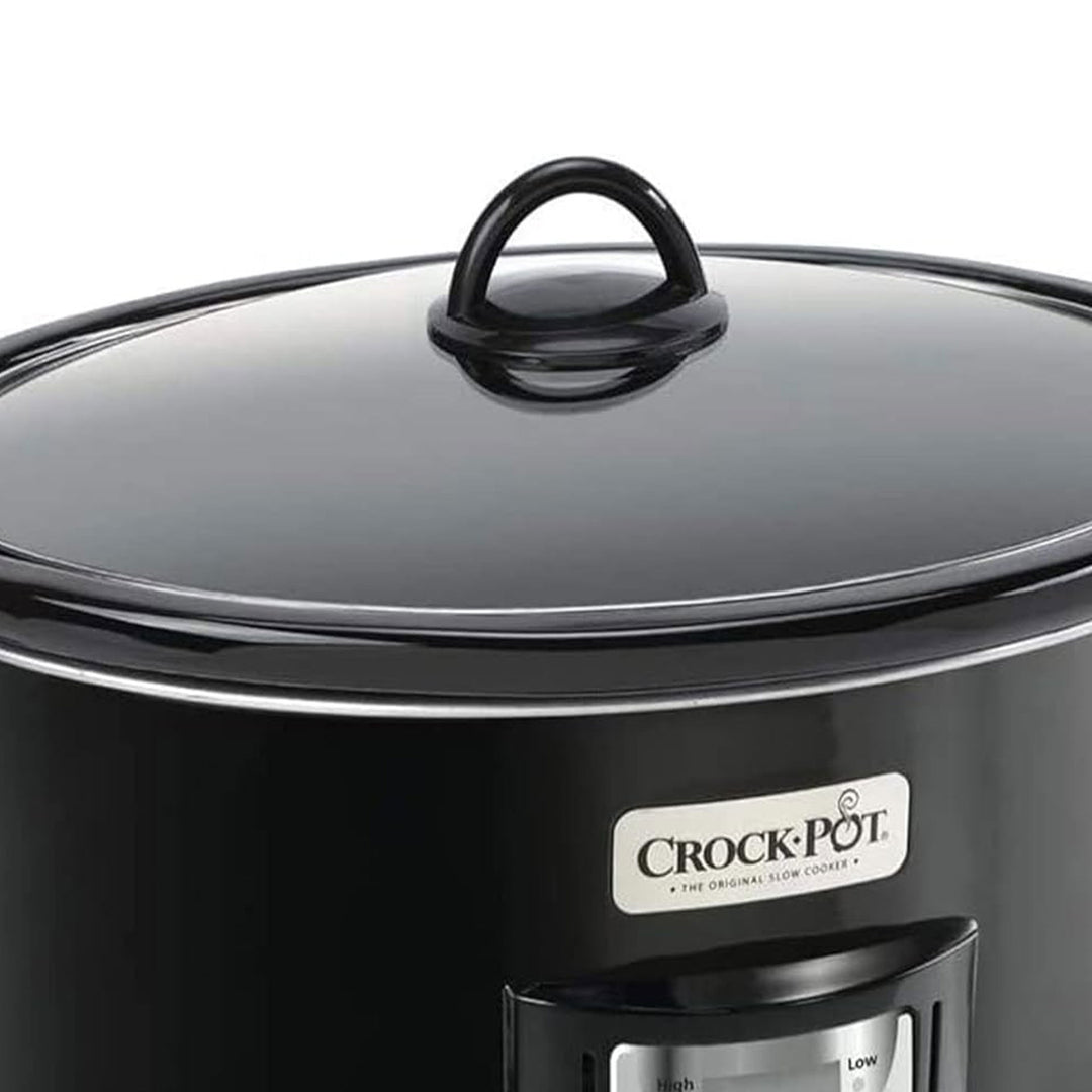 Crock-Pot 4 Qt Digital Count Down Slow Cooker Kitchen Appliance, Black(Open Box) - VMInnovations