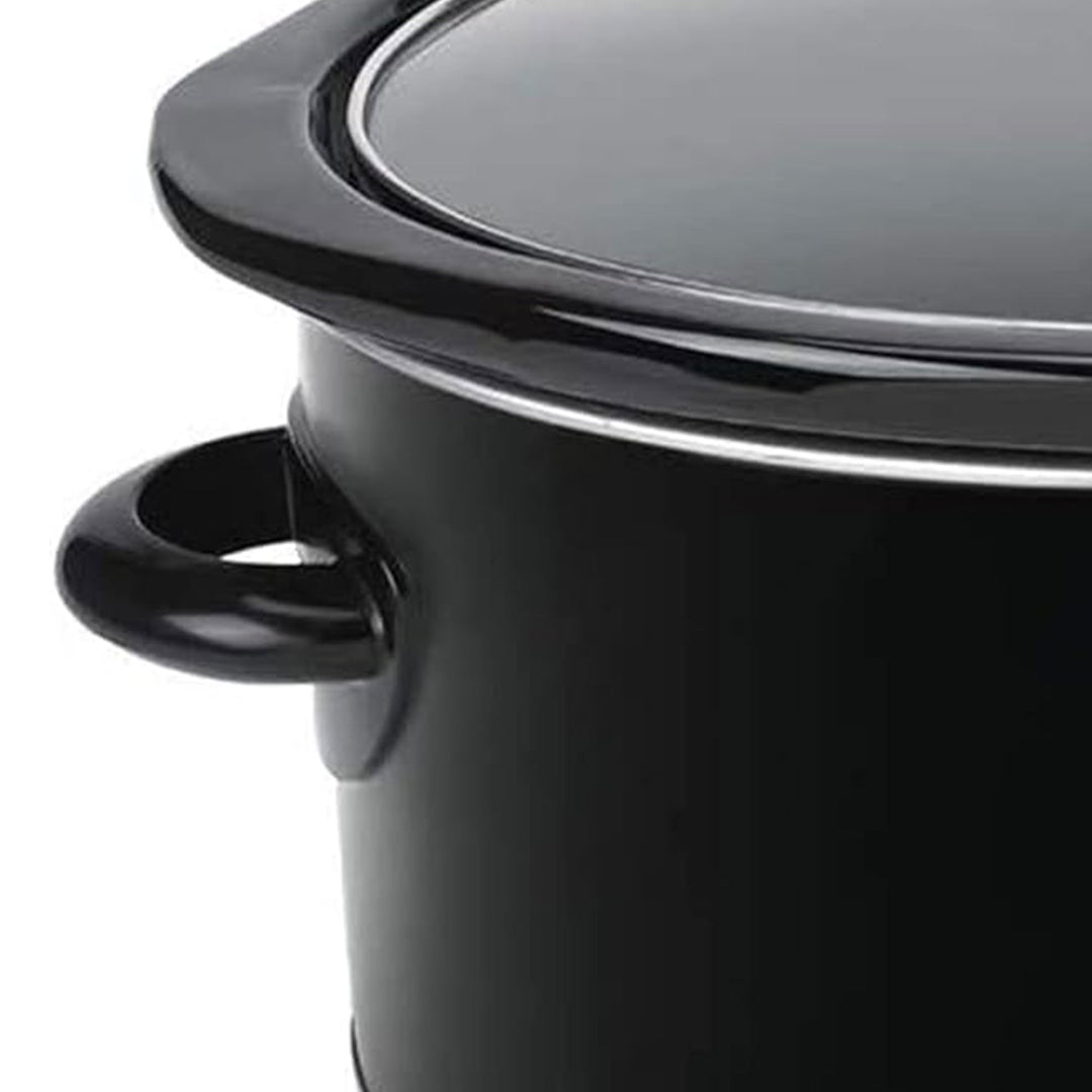 Crock-Pot 4 Qt Digital Count Down Food Slow Cooker Appliance, Black (Used)