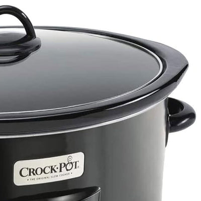 Crock-Pot 4 Qt Digital Count Down Slow Cooker Kitchen Appliance, Black(Open Box)