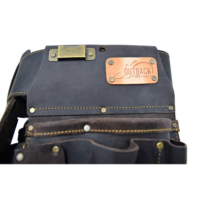 Outback OX Oil Tanned Leather 22 Tool Pockets Drywaller's Rig, Brown (Open Box)