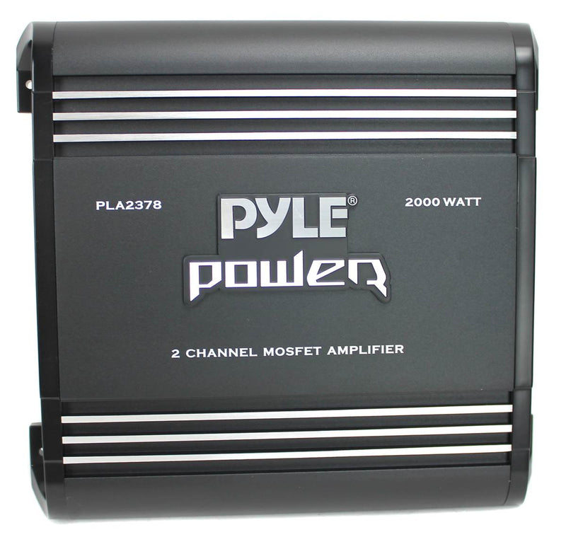 Pyle Bridgeable 2 Channel 2000 W Car Audio Mosfet Power Amplifier Amp (Open Box)