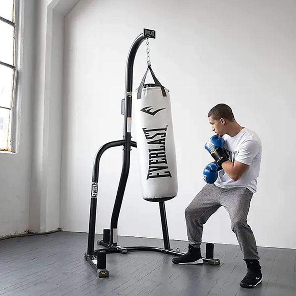 Everlast 100 Pound Max Heavy Duty Powder Coated Steel Bag Stand, Black (Used) - VMInnovations