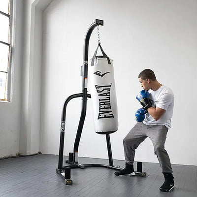 Everlast 100 Pound Max Heavy Duty Powder Coated Steel Bag Stand, Black (Used) - VMInnovations