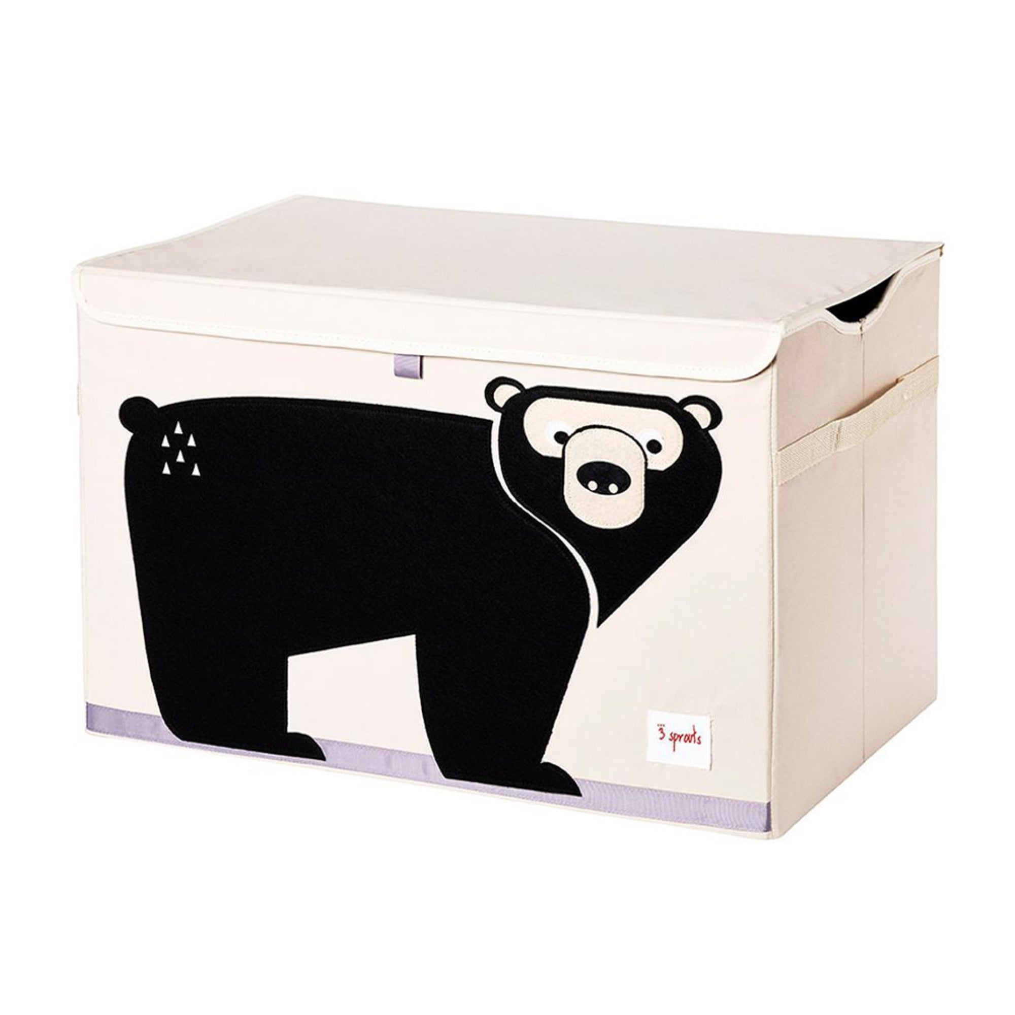 3 Sprouts Toy Chest Storage Bin & Wall Hanging Basket Storage Organizer, Bear