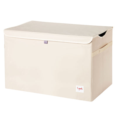 3 Sprouts Children's Nursery Room Soft Fabric Storage Trunk Toy Chest Box, Sloth - VMInnovations