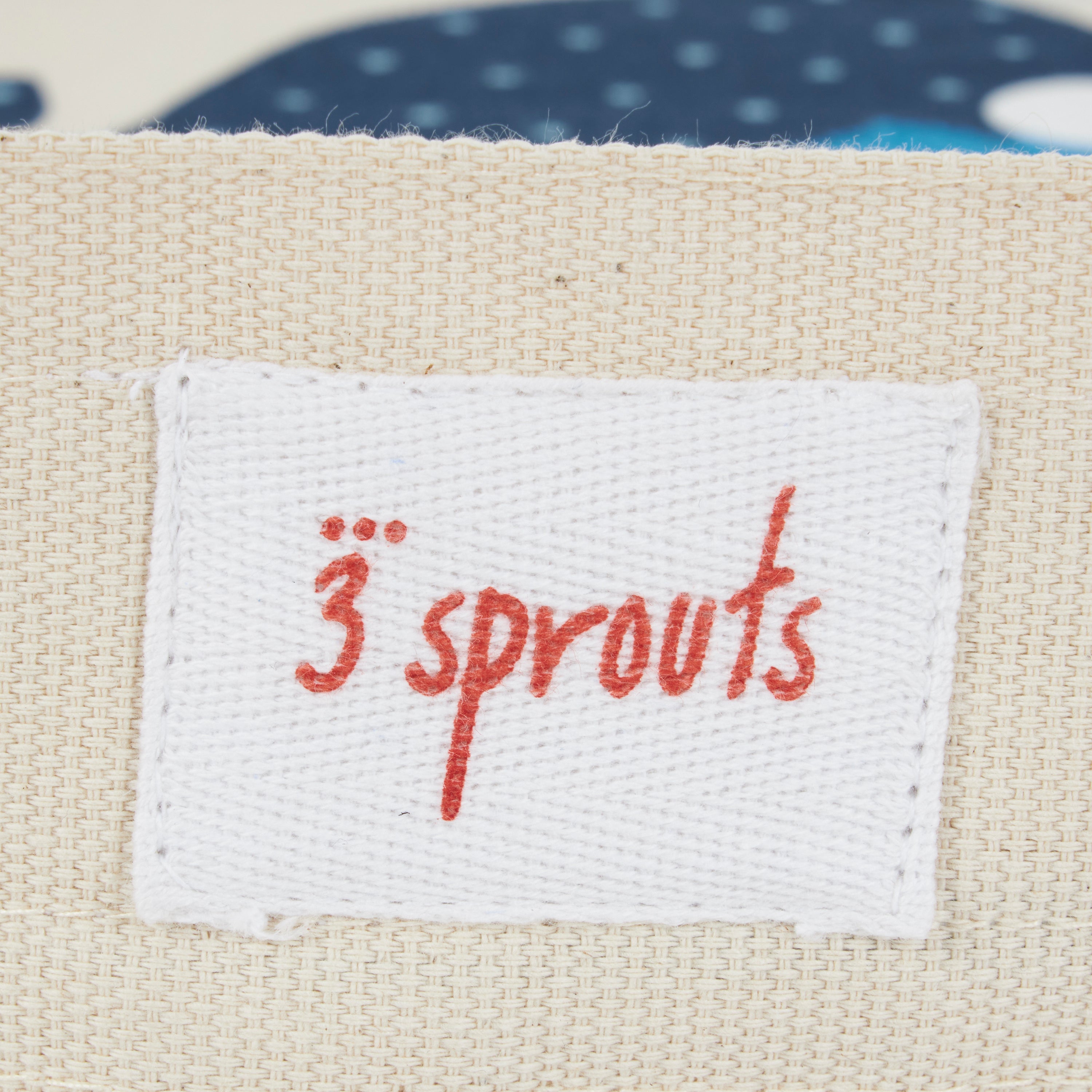 3 Sprouts Convertible Toy Storage Bag and Portable Play Mat, Blue Whale Pattern