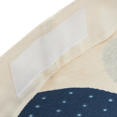 3 Sprouts Convertible Toy Storage Bag and Portable Play Mat, Blue Whale Pattern